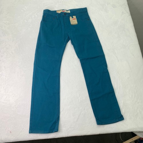NWT Levi's 513 Slim Straight 18 Regular 29x29 Blue Green Corduroy Denim Jeans - Picture 9 of 11