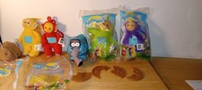 Burger King Kids Club 1999 Teletubbies Plush Clip-on Finger Puppets Lot of 6