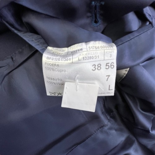 Canali Blazer Jacket Men's Italian 56/US 46 L Blue 100% Wool 2 Button Sport Coat - Picture 9 of 17