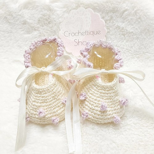 Handgefertigte Sophia's Dots Baby Mädchen Schuhe - Bild 2 von 5