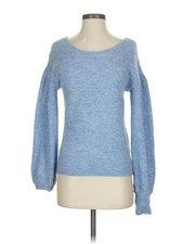 Intermix Women Blue Pullover Sweater P