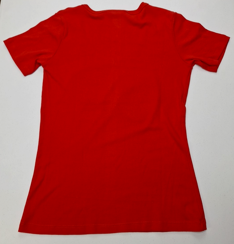 Ohio State Buckeyes OSU Bedazzled Womens Small Tee Shirt Top Red Campus Life - Picture 9 of 14