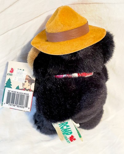 Black Bear Plush 6in RCMP Canadian Mounted Police Country Wild Wonders New w/Tag - Picture 6 of 11