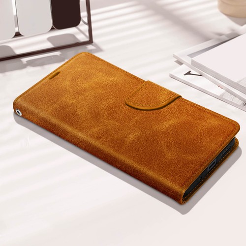 Étui pour Xiaomi Redmi 12 Clapet Portefeuille Support Vidéo Dragonne Camel - Photo 6 sur 6