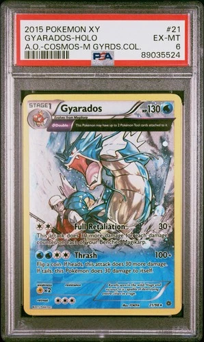 PSA 6 Gyarados 21/98 XY - Ancient Origins Cosmos Holo Promo Pokemon Slab