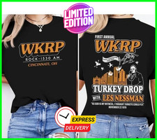First Annual WKRP Turkey Drop Shirt, Thanksgiving WKRP T-Shirt S-5XL