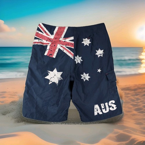 Australien Boardshorts Herren klein blau Grafikdruck australische Flagge Shorts