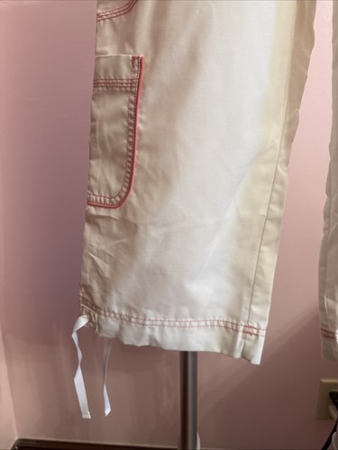 Vintage Y2K Limited Too White With Pink Accent Capris Girls 12 - Picture 5 of 9