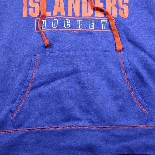 New York Islanders Women’s XL Lace-Up Hoodie Blue NHL Pullover Hockey Sweatshirt - Picture 5 of 9