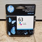 One OEM Genuine Original HP 63 Tri-Color Ink Cartridge Sealed Package Office Jet