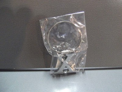 Unique Collectible Key Chain 1.5''in Metal X w/Wire Rope