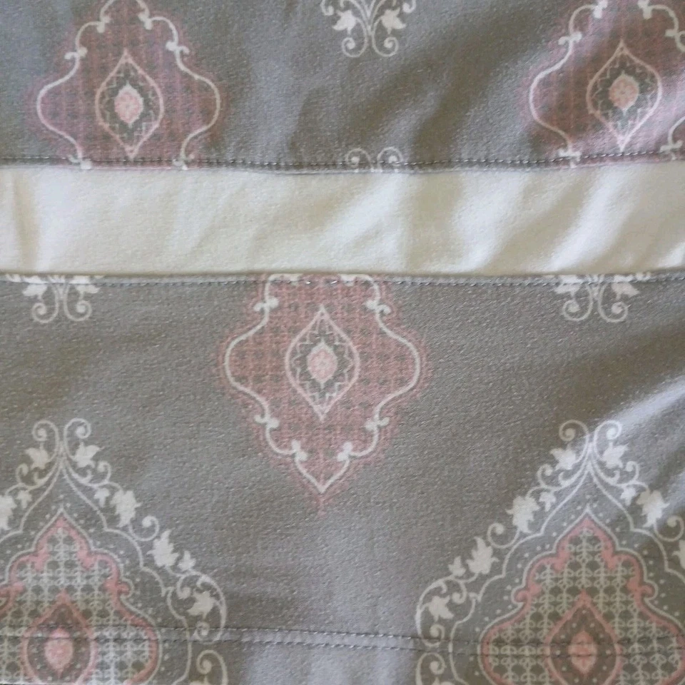 Camisón Ellen Tracy Gris/Rosa Tejido Suave Sin Mangas Talla XL Hasta la Rodilla Usado en Excelente Condición Foto 4 de 4