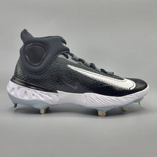 Nike Alpha Huarache Elite 4 Mid Men's Size 9 Black Baseball Cleat DJ6520-001