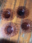 Four Steuben Carder Era Amethyst Underplates Ca. 1920s