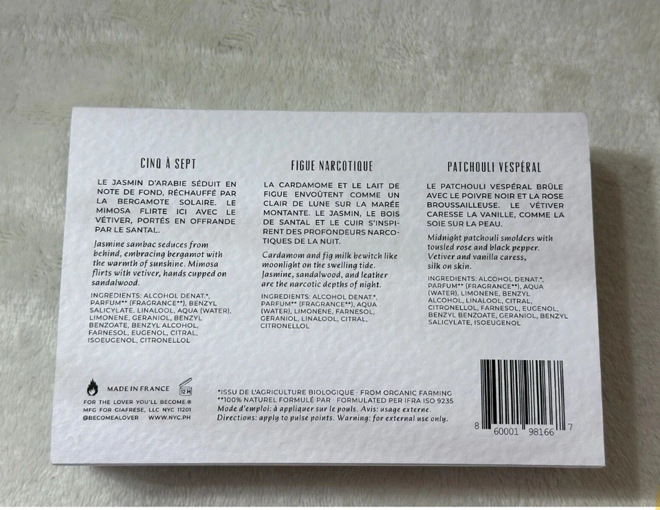 Petite Histoire ~ The Intrigues EDP Perfume Discovery Sampler ~ 3 x 2,5 ml ~ ¡NUEVO! Foto 3 de 4