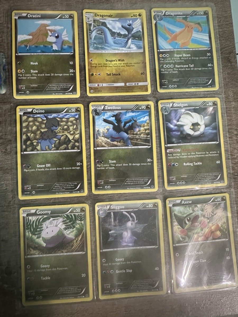 pokemon trading card game dragon type Compatible TCG Assortment Bundle Inside the box First Dragon type cards officially