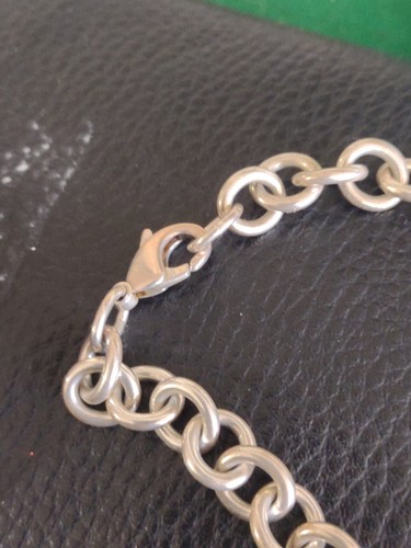 Tiffany & Co Sterlingsilber Herz Hänger Halskette - 16" Chocker  - Bild 5 von 5