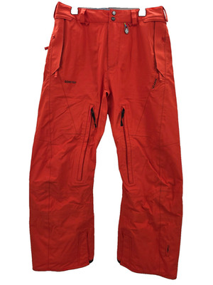 Volcom Baldface Guide Gore-Tex Snowboard Pants Medium Orange Ski Vents Outdoor