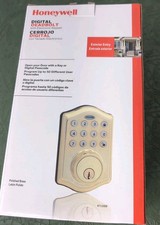 Honeywell Digital Deadbolt with Electronic Keypad #8712009 Polished Brass