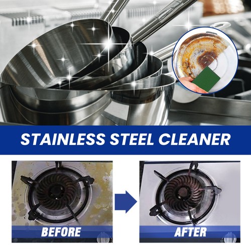 Stainless Steel Cleaning Cream Kitchenware Stain Dirt Cleaner Washing Pot Bottom - Picture 4 of 5
