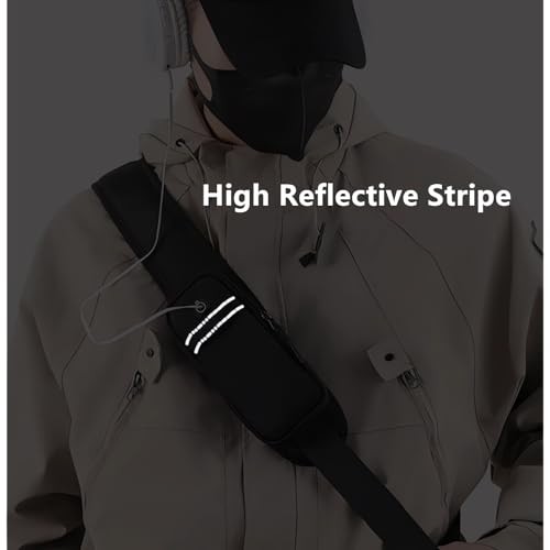 Travel Sling Bag women mini backpack small crossbody bag for men Black - Bild 3 von 6