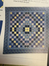 BLUEBERRY PIE quilt  pattern from a magazine, piecing, 92x92