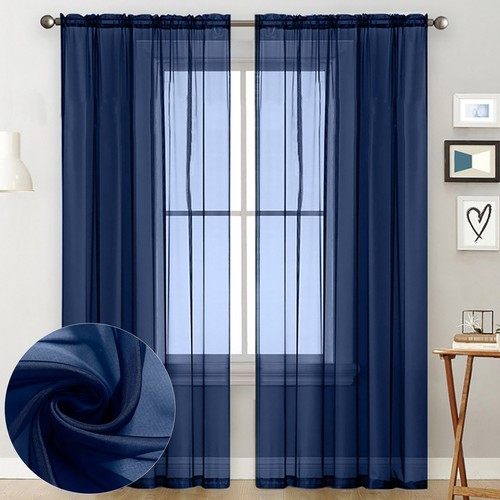 Brand New Curtain Valance Drape Gifts 140*260cm Polyester Washable 7 Colors - Picture 4 of 7