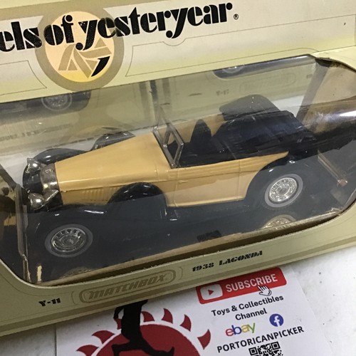 MATCHBOX MODELS YESTERYEAR MOY Y11 TAN BLACK SEAT VARIANT 1938 LAGONDA 1/43 MIB - Picture 2 of 5
