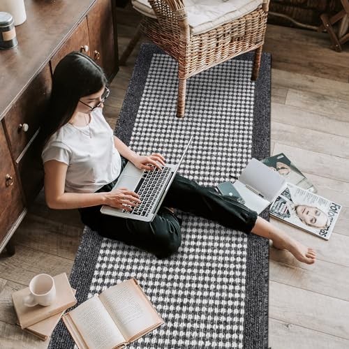 Laundry Room Runner Rug 2'x6' Non Slip Farmhouse Kitchen Floor Mats with - Picture 4 of 7