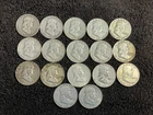 Lot of 17 Ben Franklin Half Dollar Coins 90% Silver Mixed Dates