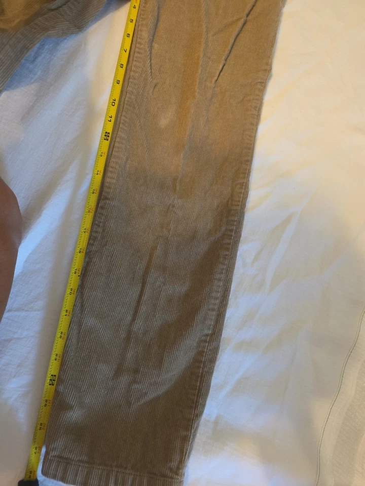 Pantalones JK J. Caqui Niños Jóvenes Pierna Recta Tiro Medio Talla 14 Terciopelo Marrón Foto 4 de 4