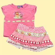 Vintage Y2K Disney Winnie The Pooh Fruit Floral Baby Skirt Outfit 18M