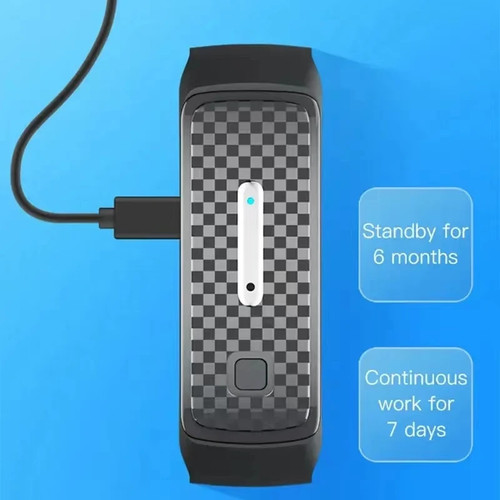 Ultrasonic Body Shape Wristband Smart Magnetic Detox Bracelet Heart Rate Tracker - Picture 4 of 8