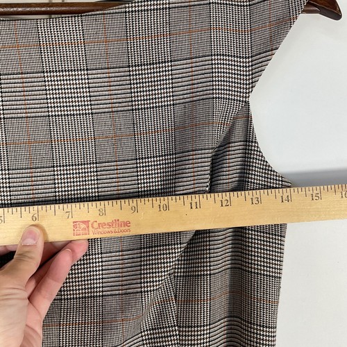 Antonio Melani Gina brown Plaid Belted Women’s Dress Size 2 - Picture 4 of 9