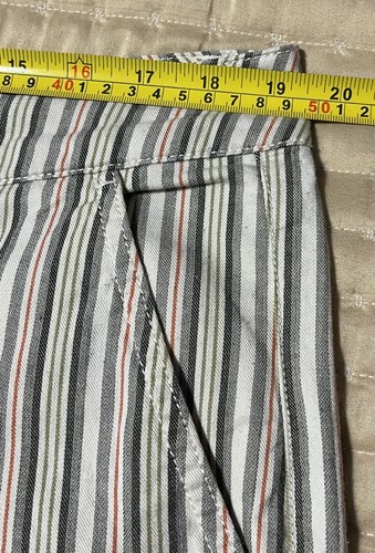 Pantalón convertible de pierna ancha a rayas Cabi para mujer talla 16 - Imagen 7 de 12