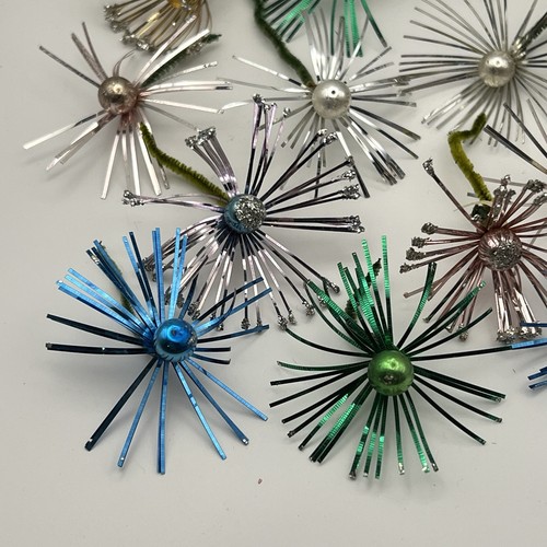 Cravatte vintage Giappone anni 60 atomiche NATALE STARBURST lamina vetro mercurio 17pz - Foto 3 di 17