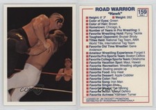 1988 Wonderama NWA Road Warrior Hawk #159
