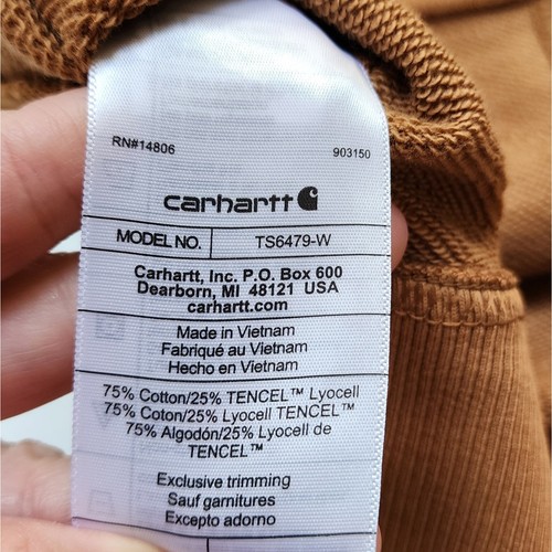 Felpa con cappuccio Carhartt donna serie Tencel Fiber French Terry grafica nuova con etichetta - Foto 5 di 6