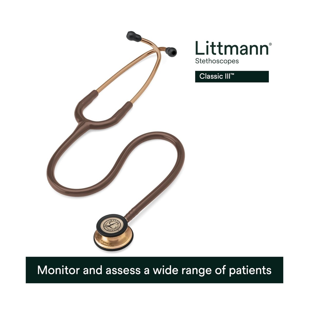 3M Littmann 5809 Classic III Stethoscope - Brown for sale online