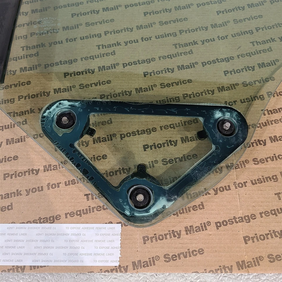 99-04 Mustang Convertible Lh Driver Cuarto Ventana Vidrio Fabricante Original Aa7366 Foto 2 de 4