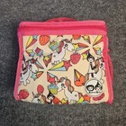 Zip & Zoe Kids Lunch Box Bag Unicorn Ice Cream Print Insulated Pink Girls Bento