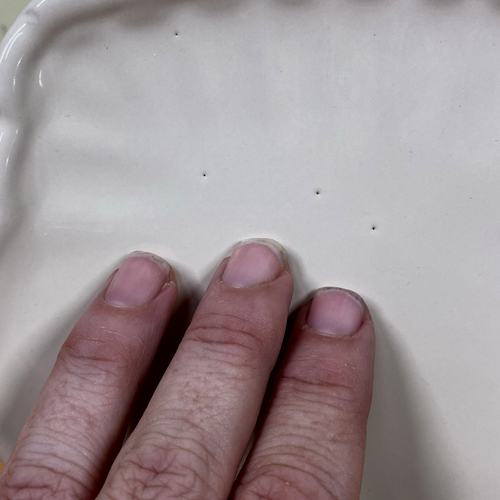 California Pantry Classic Ceramics Ivory Square Plate 6.5" x 5.75" Trinkets - Picture 2 of 7