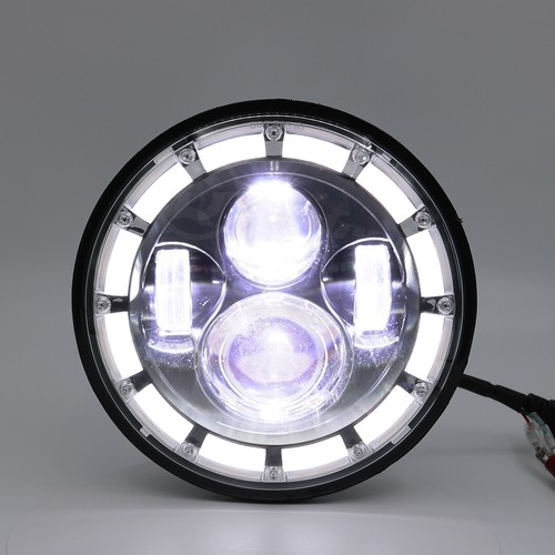 For Ford Mustang Fastback 1965 1966 1967 1968-1978 7" INCH Round LED Headlights - Picture 19 of 24