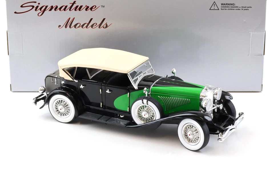 1:18 Signature Models 1934 Duesenberg black/ green - Bild 2 von 4