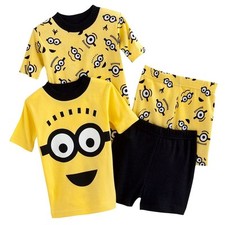 Despicable Me 2 Minions 4-pc Pajama Set Size's 6 - 8 - 10 NWT