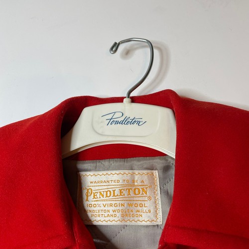 Vintage Pendleton Womens Pea Coat Size Large Red Gold Tag Read Description - Picture 6 of 7