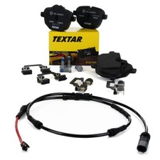 TEXTAR Bremsbeläge + Warnsensor für BMW 5er F11 TOURING 520-530i 518-530d hinten