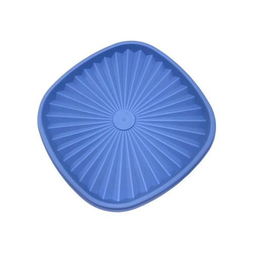 Tupperware Servalier Tapa de Repuesto Cuadrada #839 Azul 7.5" - Imagen 5 de 6