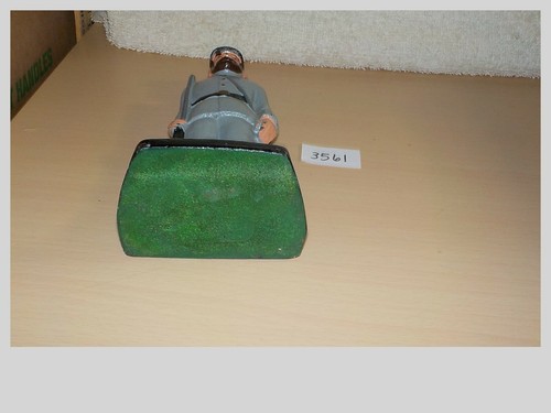 Antik Gusseisen Bürgerkrieg Soldat Türstopper Original graue Farbe - Bild 9 von 9