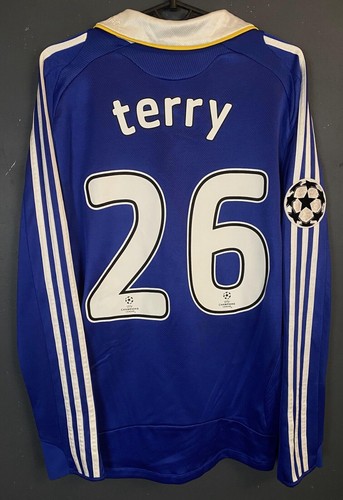 UEFA JOHN TERRY MEN'S FC CHELSEA 2008/2009 SOCCER FOOTBALL SHIRT JERSEY SIZE S - Picture 1 of 12